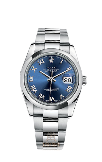 Rolex Datejust Watch 116200-0060 36 mm Stainless steel Case Dark blue Dial