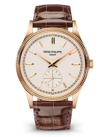 Patek Philippe Calatrava Watch 6119R-001 39 mm Pink gold Case Silver Dial