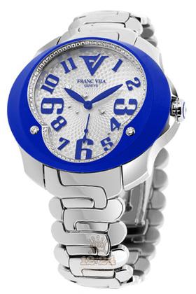 Franc Vila Tribute In Colors Watch 80Q.SS.NEO.72C 41 mm Stainless steel Case Silver Dial