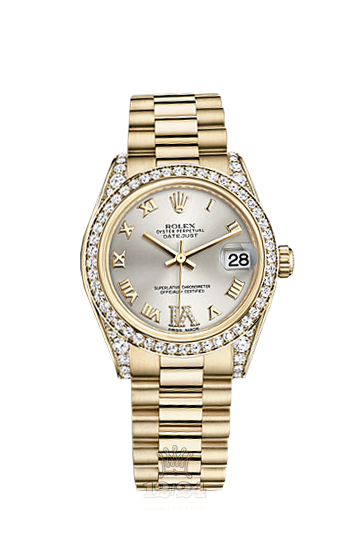 Rolex Datejust Watch 178158-0061 31 mm Yellow gold Case Silver Dial