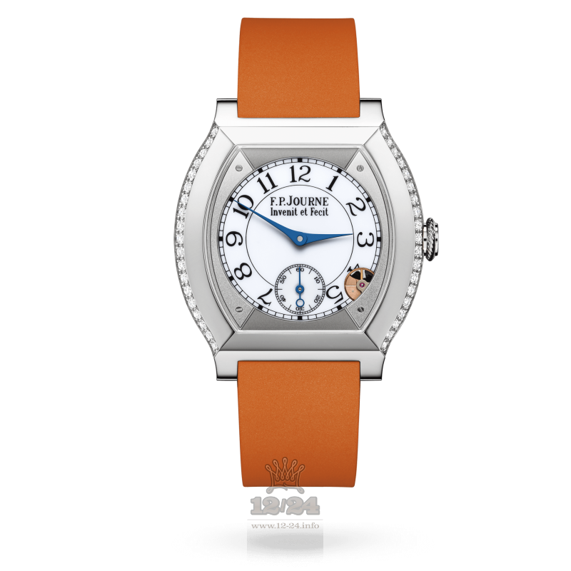 F.P.Journe Elegante Watch 40 mm titanium 2 rows diamonds 40 mm Titanium Case White Dial