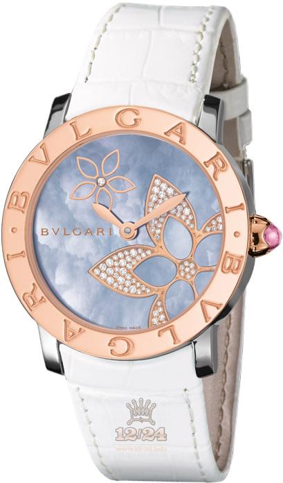 Bvlgari Bvlgari Bvlgari Watch 101896 33 mm Steel / Pink gold Case Blue Dial