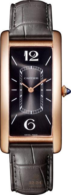 Cartier Tank Watch WGTA0025 46 mm Pink gold Case Black Dial