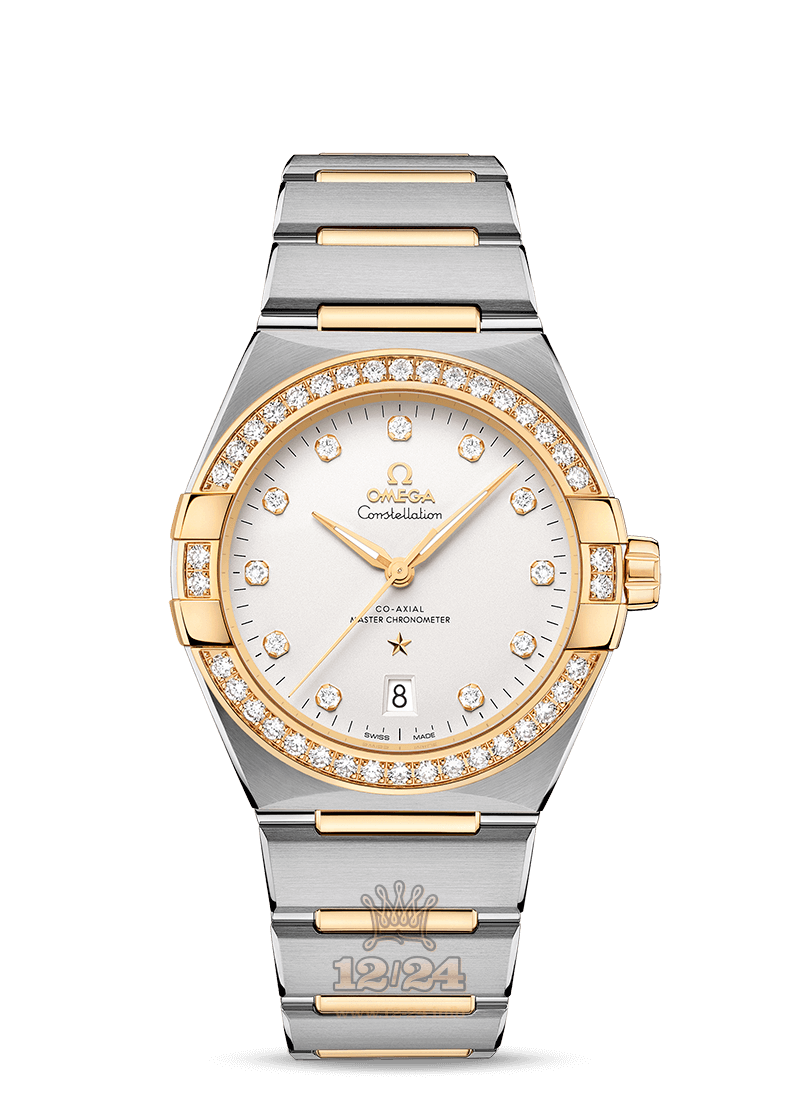 Omega Constellation Watch 131.25.39.20.52.002 39 mm Stainless steel Yellow gold Case White Dial