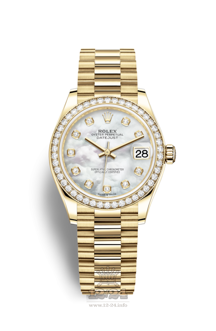 Rolex Datejust Watch 278288rbr-0006 31 mm Yellow gold Case White Dial