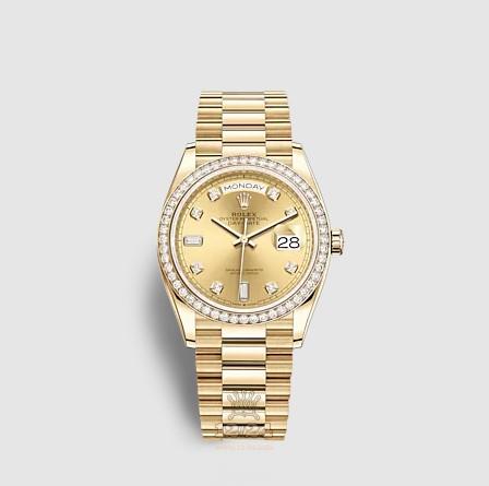 Rolex Day-Date Watch 128348rbr-0008 36 mm Yellow gold Case Yellow Dial