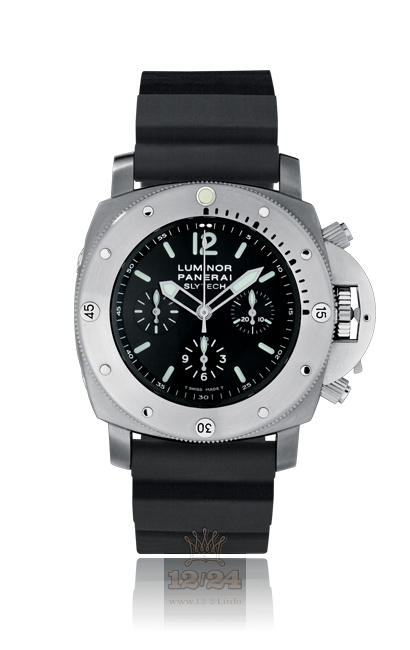 Panerai 2005 Watch PAM00202 47 mm Stainless steel Titanium Case Black Dial