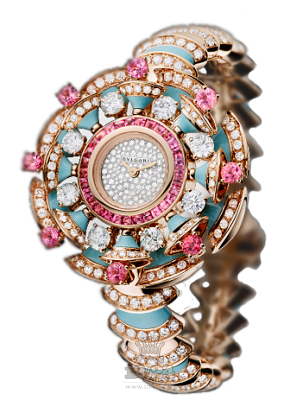 Bvlgari Divas Dream Watch 102079 DVP39D2GD2GD1TUT 39 mm Pink gold Case Silver Dial