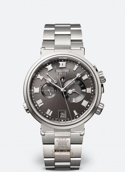 Breguet Marine Watch 5547TI/G2/TZ0 40 mm Titanium Case Gray Dial