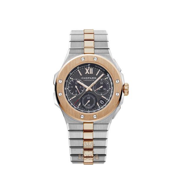 Chopard Alpine Eagle Watch 298609-6001 44 mm Stainless steel Pink gold Case Black Dial