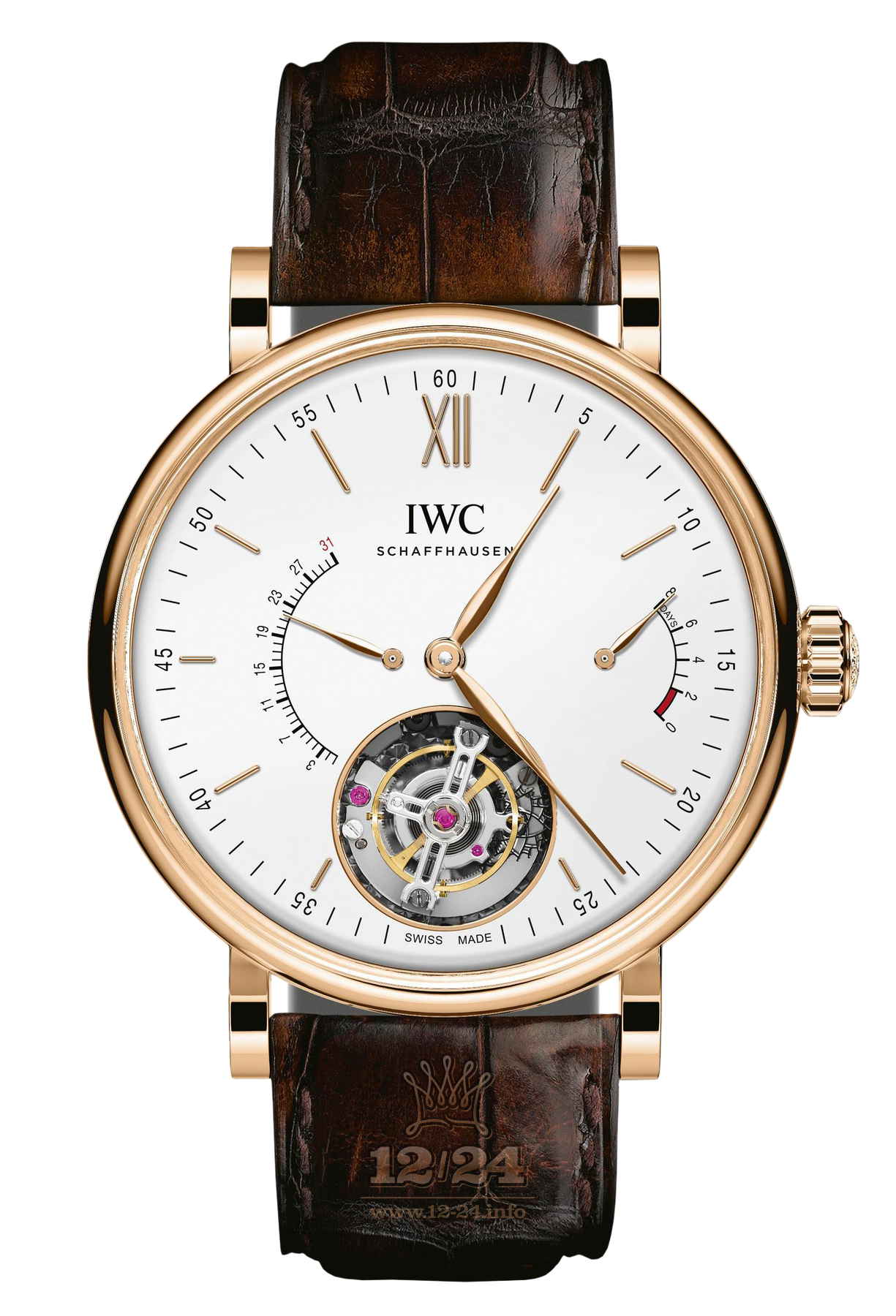 IWC Portofino Watch IW516501 45 mm Pink gold Case White Dial