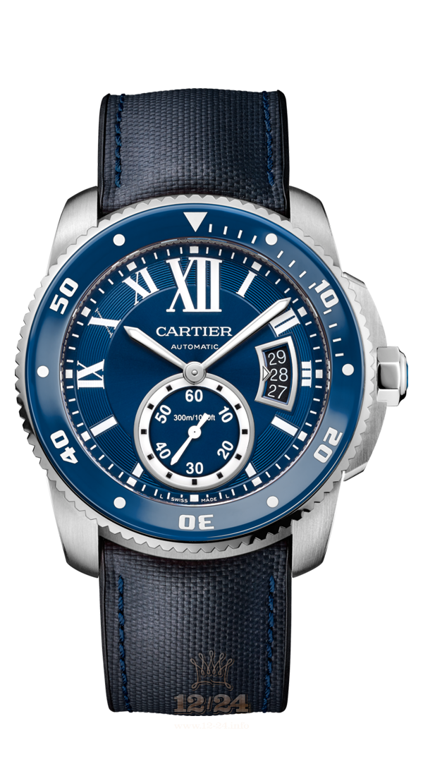 Cartier Calibre de Cartier Watch WSCA0010 42 mm Stainless steel Ceramics Case Dark blue Dial