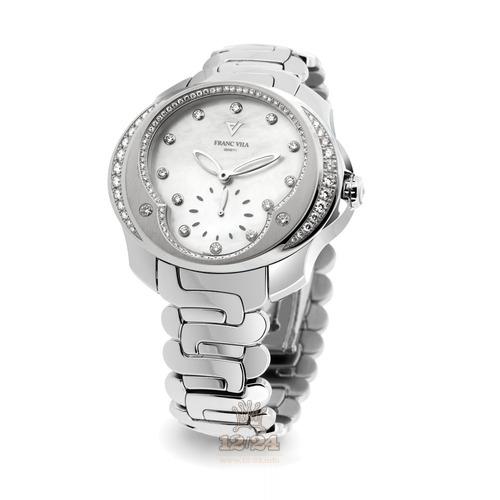 Franc Vila Tribute To Ladies Watch 80Q.SS.SP.BLA 41 mm Stainless steel Case White Dial