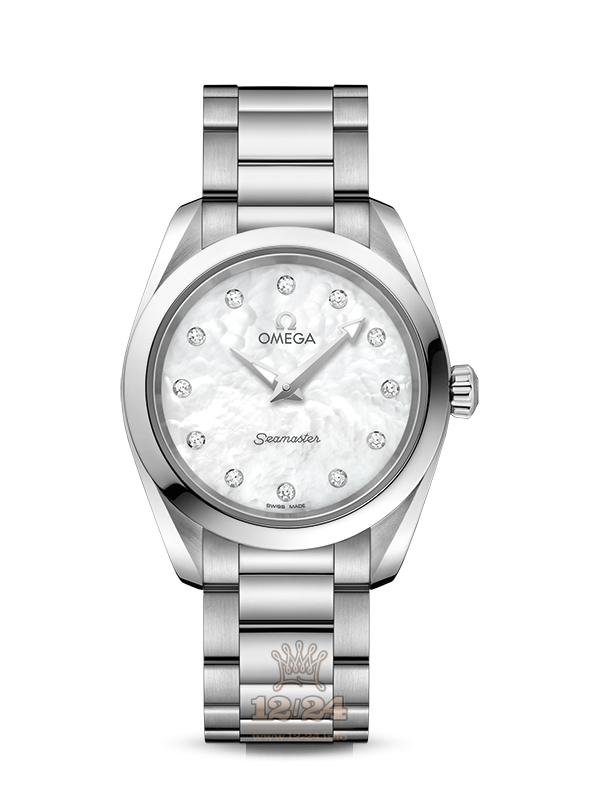 Omega Aqua Terra 150 M Watch 220.10.28.60.55.001 28 mm Stainless steel Case White Dial