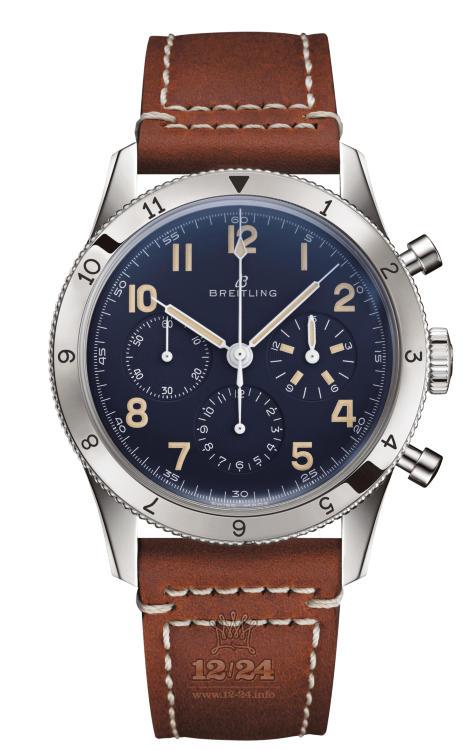 Breitling Classic AVI Watch LB0920131C1X1 41 mm Platinum Case Dark blue Dial