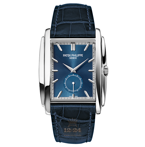 Patek Philippe Gondolo Watch 5124G-011 33 mm White gold Case Silver Dark blue Dial