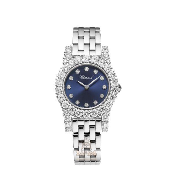 Chopard L Heure du Diamant Watch 10A377-1002 30 mm White gold Case Dark blue Dial
