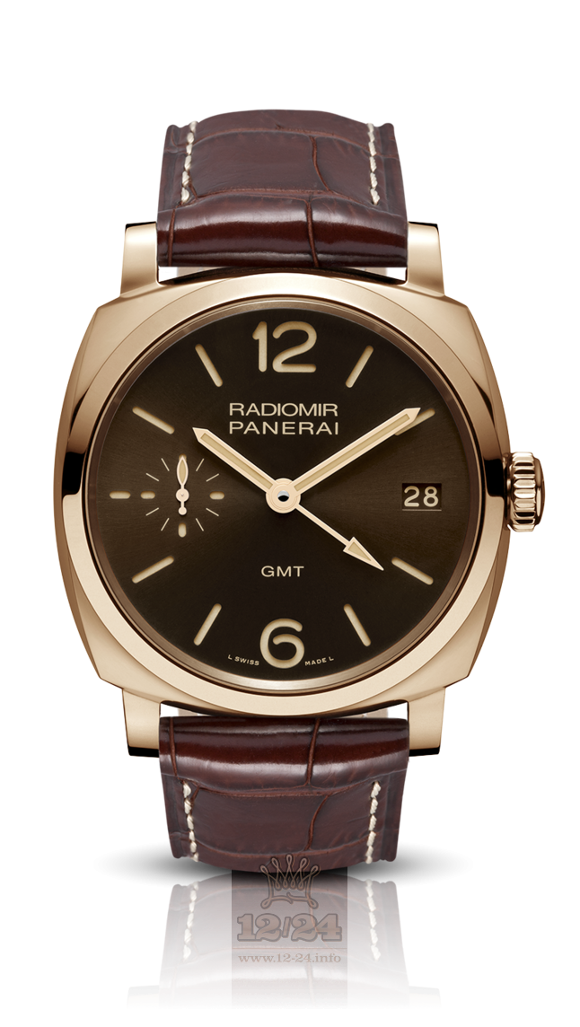 Panerai 2015 Watch PAM00570 47 mm Red gold Case Brown (chocolate) Dial