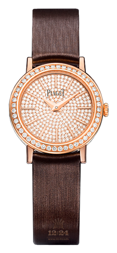Piaget Altiplano Watch G0A37034 24 mm Pink gold Case Golden Dial