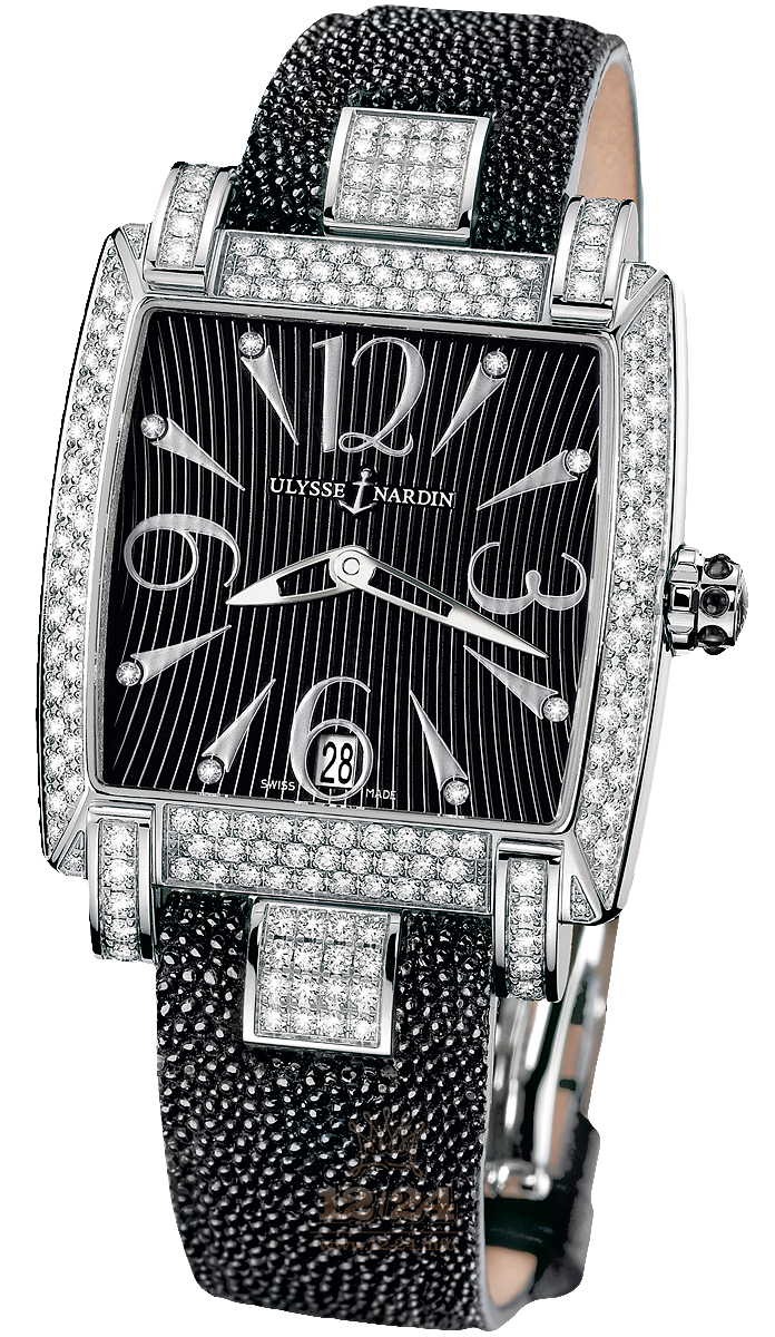 Ulysse Nardin Classic Watch 133-91AC/06-02 34 mm Stainless steel Case Black Dial