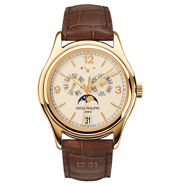 Patek Philippe Complications Watch 5146J-001 39 mm Yellow gold Case Beige Dial