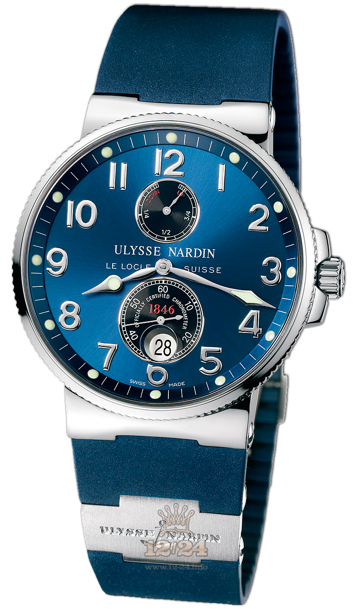Ulysse Nardin Marine Watch 263-66-3/623 41 mm Stainless steel Case Black Blue Dial