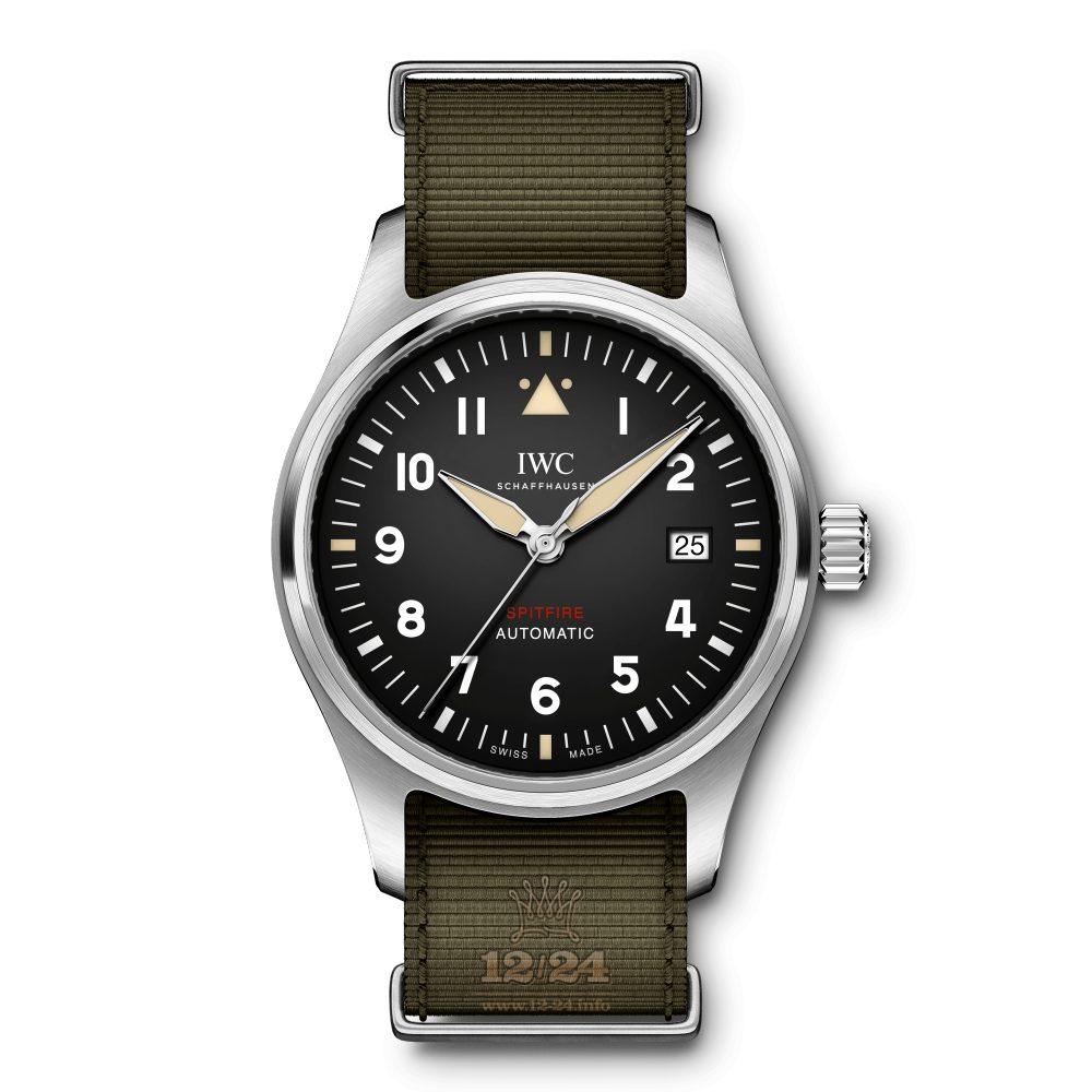 IWC Pilot s Watches Watch IW326801 39 mm Stainless steel Case Black Dial