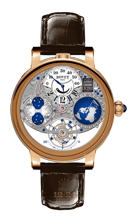 Bovet Dimier Watch R180001 46 mm Pink gold Case White Dial