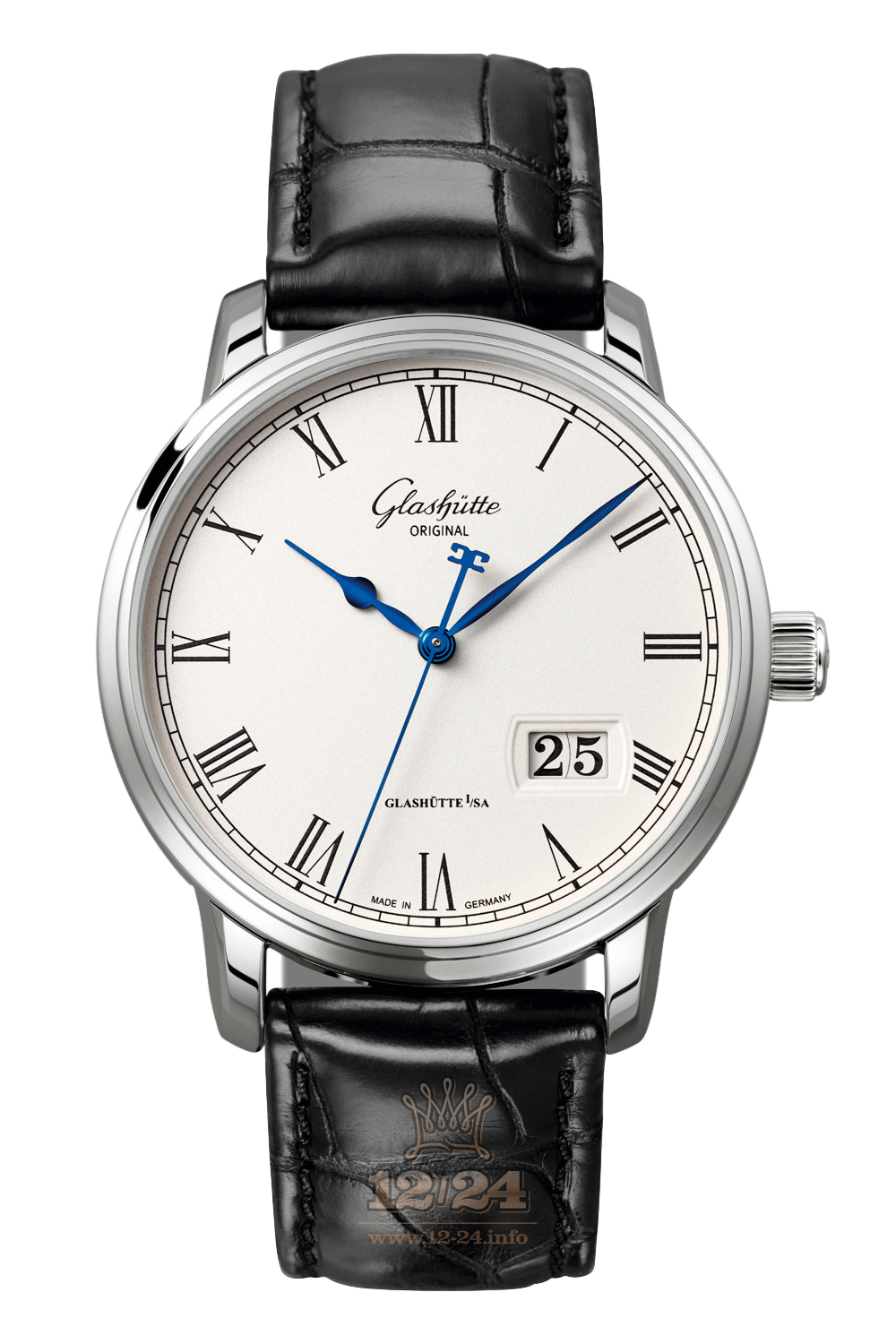 Glashutte Senator Watch 100-03-32-42-50 40 mm Stainless steel Case White Dial