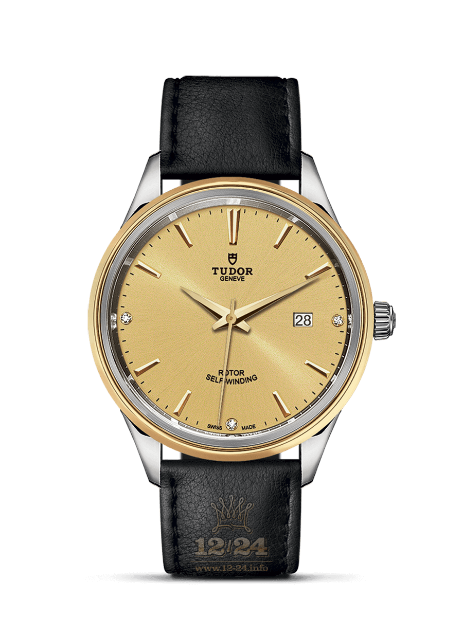 Tudor Style Watch M12703-0010 41 mm Stainless steel Yellow gold Case Golden Dial
