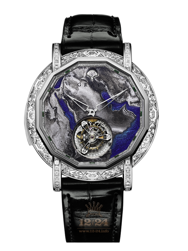 Graff MasterGraff Watch MGMR47WGDLSA 47 mm White gold Case Gray Dark blue Dial