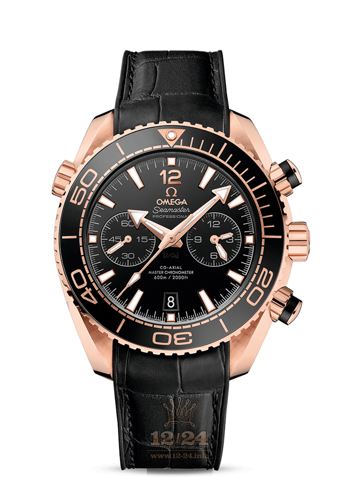 Omega Planet Ocean 600 M Watch 215.63.46.51.01.001 45 mm Pink gold Case Black Dial