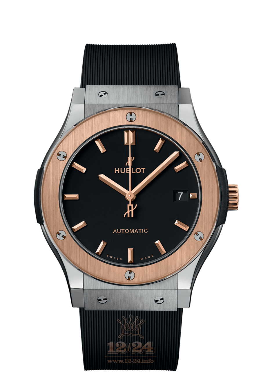 Hublot Classic Fusion Watch 511.NO.1181.RX 45 mm Pink gold Titanium Case Black Dial