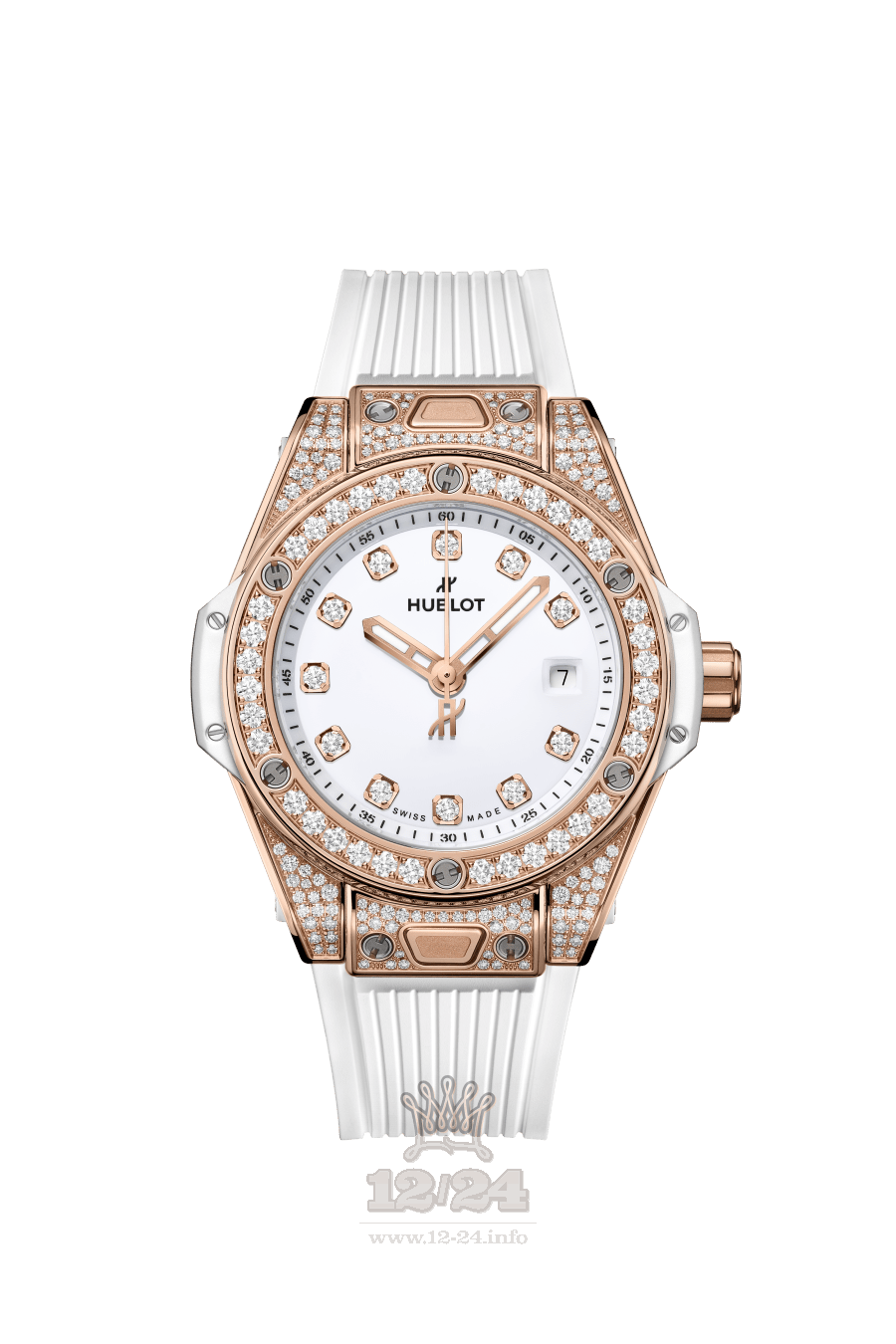 Hublot Big Bang Watch 485.OE.2210.RW.1604 33 mm Pink gold Case White Dial