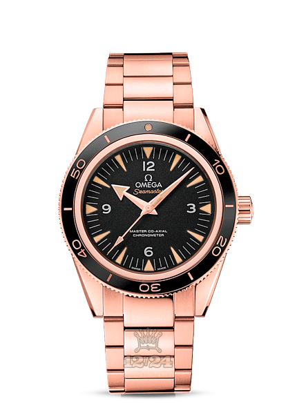 Omega Seamaster 300 Watch 233.60.41.21.01.001 41 mm Pink gold Case Black Dial