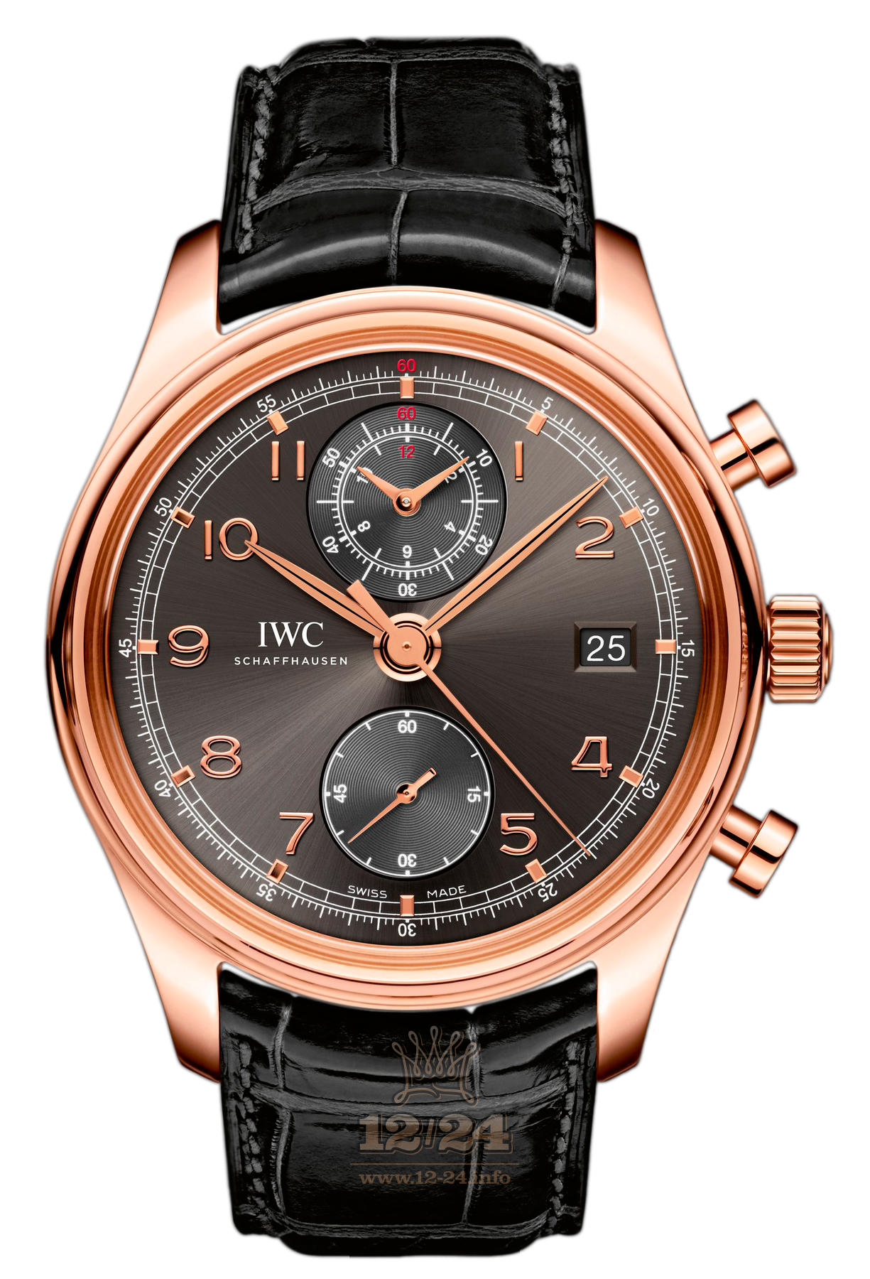 IWC Portugieser Watch IW390405 42 mm Pink gold Case Gray Dial