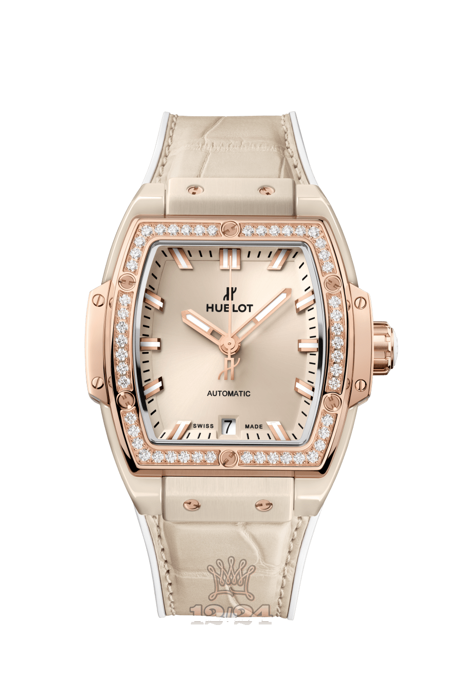 Hublot Spirit Of Big Bang Watch 665.CZ.898B.LR.1204 39 mm Pink gold Ceramics Case Beige Dial