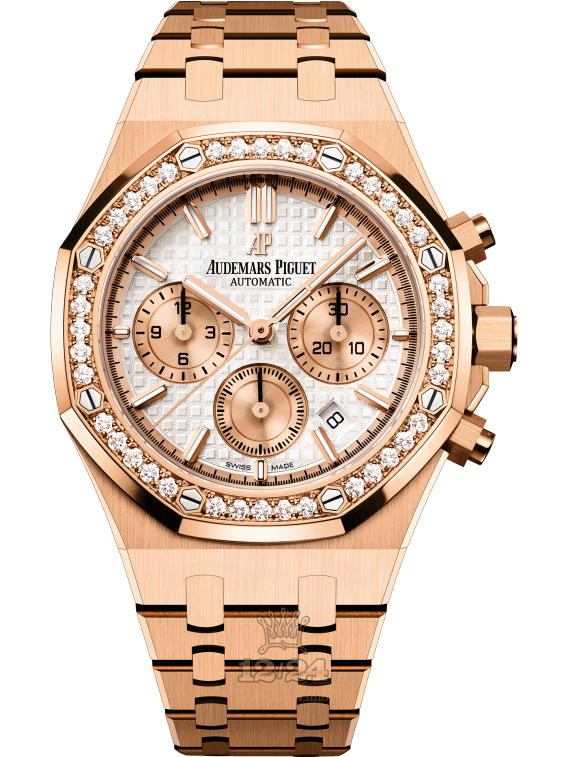 Audemars Piguet Royal Oak Watch 26315OR.ZZ.1256OR.01 41 mm Pink gold Case Silver Dial