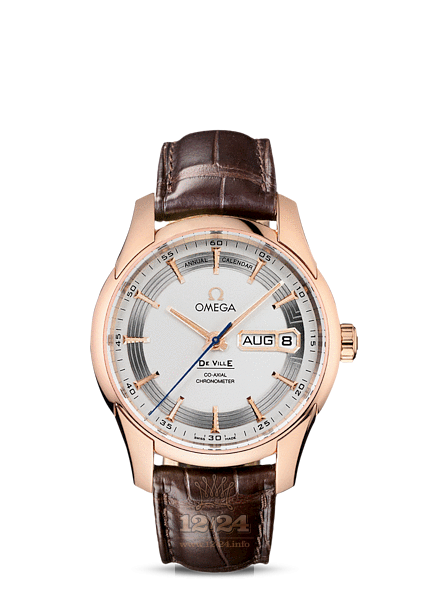 Omega Hour Vision Watch 431.63.41.22.02.001 41 mm Pink gold Case Silver Dial