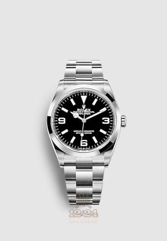 Rolex Explorer Watch 124270-0001 36 mm Stainless steel Case Black Dial