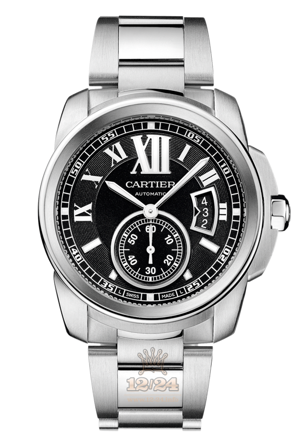 Cartier Calibre de Cartier Watch W7100016 42 mm Stainless steel Case Black Dial