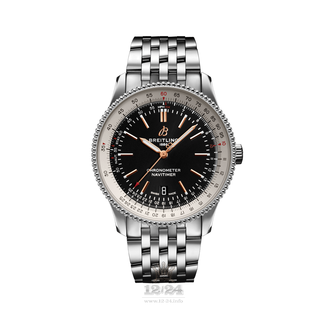 Breitling Navitimer Watch A17326211B1A1 41 mm Stainless steel Case Black Dial