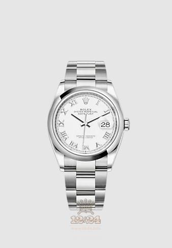 Rolex Datejust Watch 126200-0008 36 mm Stainless steel Case White Dial