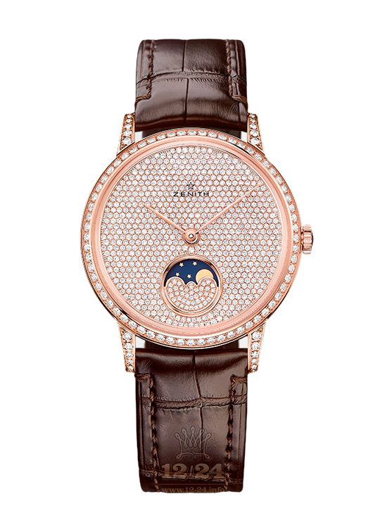 Zenith Elite Watch 22.2320.690/79.C713 36 mm Pink gold Case Silver Dial