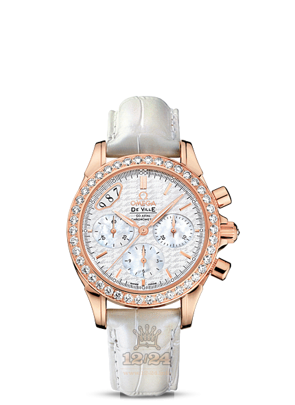 Omega De Ville Watch 422.58.35.50.05.001 35 mm Pink gold Case White Dial