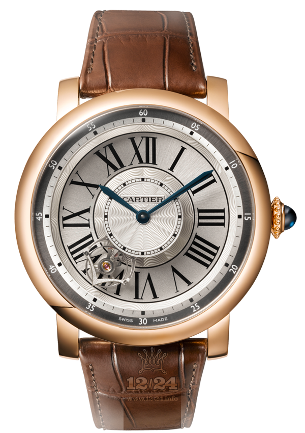 Cartier Rotonde de Cartier Watch W1556205 47 mm Pink gold Case White Silver Dial