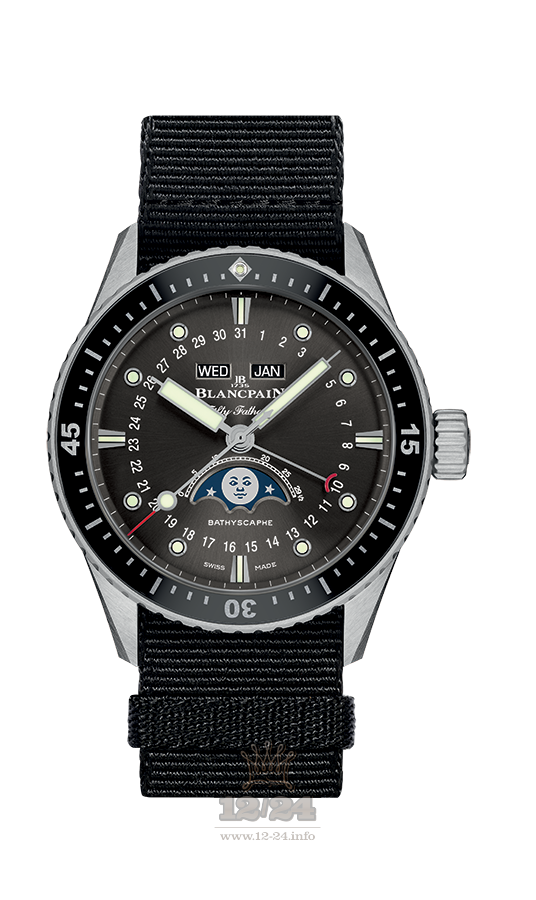 Blancpain Fifty Fathoms Watch 5054-1110-NABA 43 mm Stainless steel Ceramics Case Gray Dial