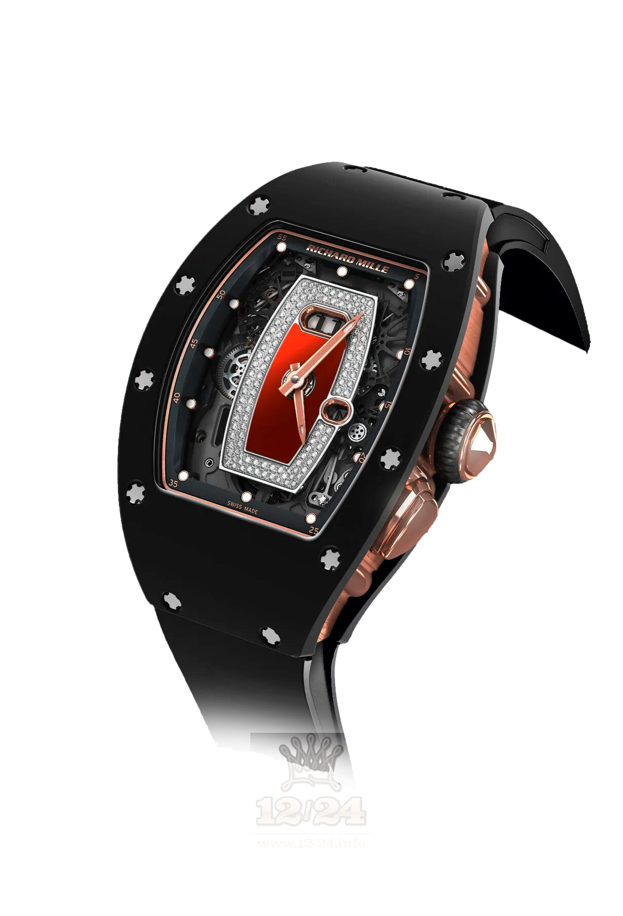 Richard Mille Women's Collection Watch RM 037 Automatic Ceramic 53 mm Ceramics Case