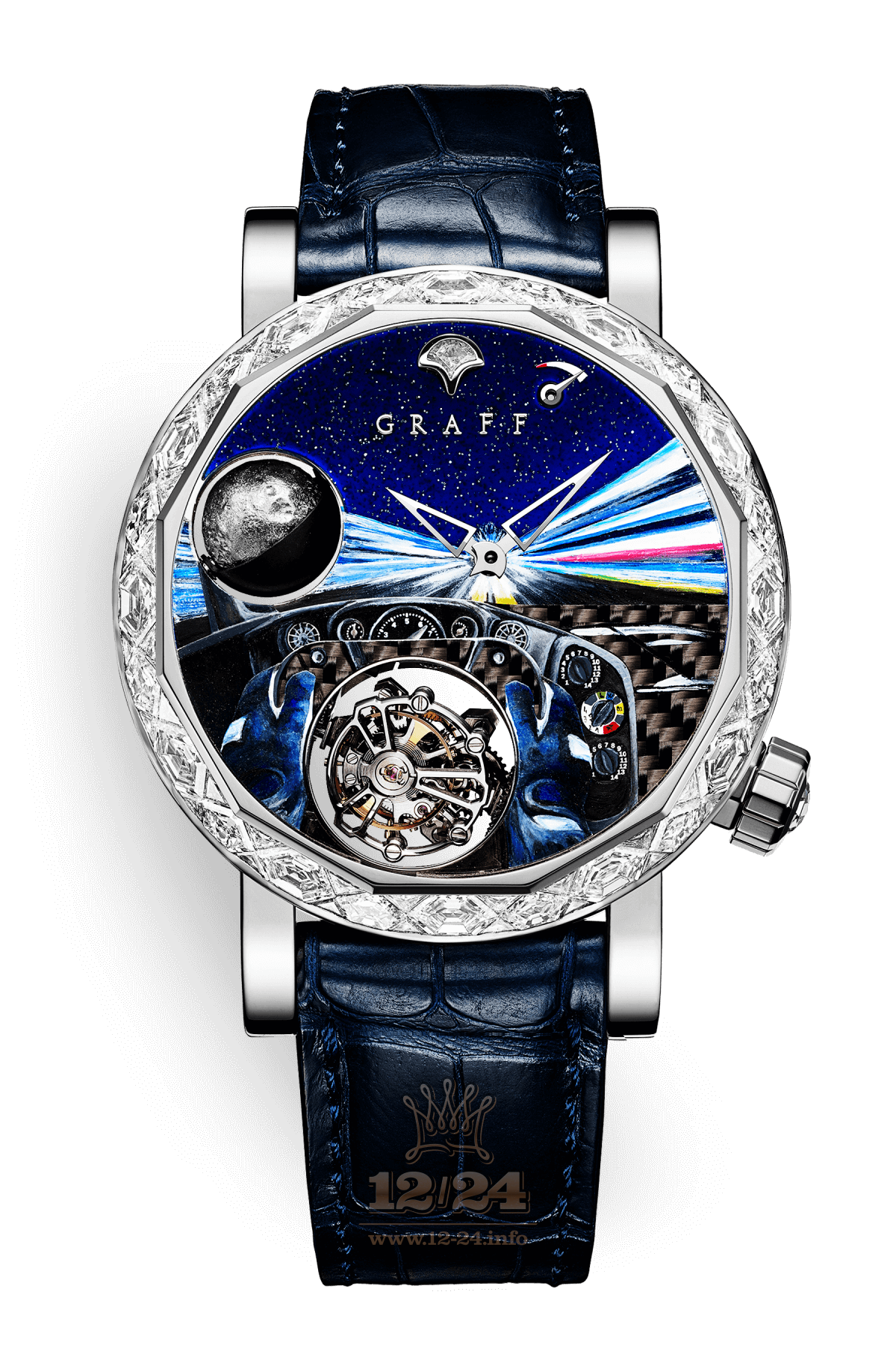 Graff Technical Watches Watch MGG48WGDLR3 48 mm White gold Case Painted Dial