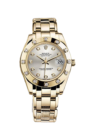 Rolex Pearlmaster Watch 81318-0022 34 mm Yellow gold Case